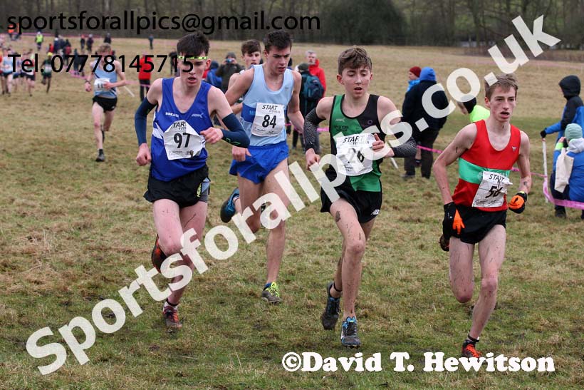 Mens under-17s, 2018 Northern Cross Country Champs., Harewood House, Leeds. Photo: David T. Hewitson/Sports for All Pics
